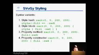 SVuGy: SVGとRubyで遊ぼう / Martin J. Dürst