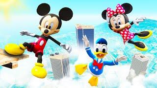 GTA 5 Mickey Mouse vs Minnie Mouse vs Donald Duck Water Ragdolls & Fails (Funny Moments)