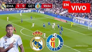  REAL MADRID VS GETAFE PARTIDO EN VIVO / LIGA ESPAÑOLA - JUEGA MBAPPE