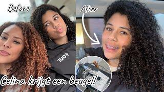 OMG CELINA KRIJGT EEN BEUGEL! Hoe vinden jullie het staan?