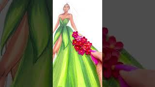 Earth’s Treasures, Holly Nichols Illustration  #shorts #fashionillustration #asmr