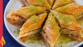 Easy Homemade Baklava  Baklava Recipe that can be rolled out 10 layers at once 