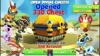 Opened 330 Divine chest | Final divine event-Dragon Mania Legends | Level up Divine Hathor to 70