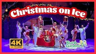 Christmas on Ice Busch Gardens Tampa Bay FL | Christmas Town | 4K