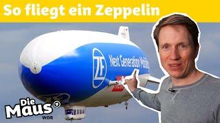 Mit der 360 Grad-Kamera im Zeppelin | DieMaus | WDR