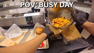 POV: Busy Day at BURGER HYTTEN  Solo Lunch Rush |Watch me Making Burgers  || Enjoy