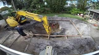 Custom pool time-lapse build by All Aqua Pools - New Smyrna Beach, Florida