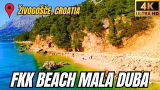 FKK BEACH MALA DUBA - ŽIVOGOŠĆE, CROATIA 4K