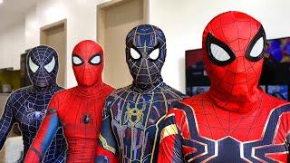 TEAM SPIDER-MAN NERF WAR vs BAD GUY TEAM || LIVE ACTION STORY 1 - FUN HEROES