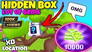 Location Of New Hidden Secret Box Full Of Gems  | My Dream' #pkxd