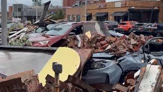 Crazy tornado hits Rome NY | aftermath damage