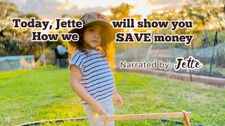 Today, Jette will show us one of our family’s huge secret on how we save money! 