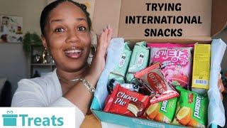 UNBOXING INTERNATIONAL SNACKS!!! LET'S TRY THEM