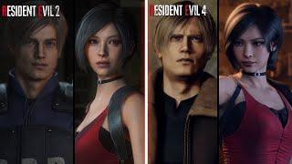 Resident Evil 4 Remake - All Ada & Leon Scenes (RE:2 Remake - RE:4 Remake) - [4K-60FPS]