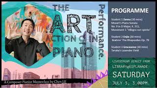 Chen Le Masterclass -- The Art of Action in Piano Performance 2021