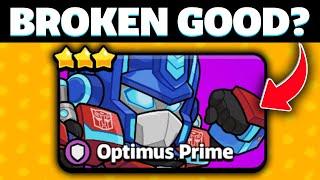 Optimus Prime breaks Squad Busters?