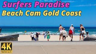 Beach Cam People Watching ️ Surfers Paradise Gold Coast 2024 Australia