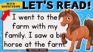 LET'S READ! | READING COMPREHENSION | PRACTICE READING ENGLISH | TEACHING MAMA