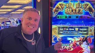 MY NEW FAVORITE SLOT MACHINE - BULL BLITZ!!!