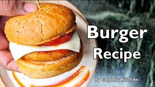 Simple Burger Recipe with Crispy Patties  #Burger