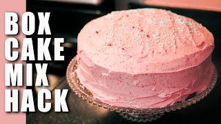 BOX CAKE MIX HACK | IT'S BETTER THAN BAKERY