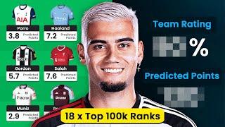 18 x Top 100k  | 13th Best All-Time FPL Manager!  | Rich Clarke's Team Reveal | FPL 2023/24