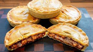 4 Steak n Ale Pies.  The Ultimate Savoury Meat pie