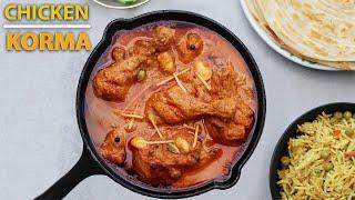 SIMPLE CHICKEN KORMA RECIPE | DEGI STYLE DAWATWALA DELHI KA CHICKEN KORMA/QORMA | BY KRAFTED KITCHEN