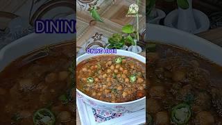 Chikar Cholay Recipe Dining Hour | Lahori Chikar Chole Chana  چکڑ چھولے  #shorts  #youtubeshorts