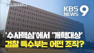 반세기만에 역사속으로…‘특수부’ → ‘반부패수사부’로 명칭 변경 / KBS뉴스(News)