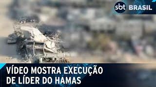 Israel divulga vídeo da execução de líder do Hamas, que promete vingança | SBT Brasil (18/10/24)