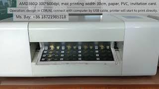 AMD360D A3 digital foil printer machine for paper, wedding card, invitation card, PVC