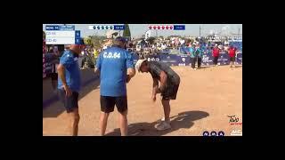 PETANQUE CHAMPIONSHIP OF FRANCE VETERANS TRIPLET 2024, CD64 vs CD40