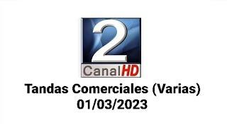 Tandas Comerciales (Varias) Canal 2 HD (San Antonio, Chile) - 01/03/2023