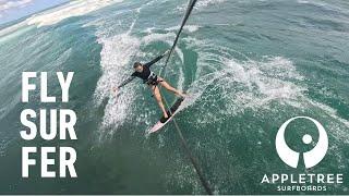 Kitesurfing waves at Barbados