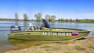 ЭТО БОЛИД ФОРМУЛЫ-1!!! Лодка XSTREAM 420 и мотор MIKATSU MF40FES-T-EFI.