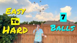 7 BALL JUGGLING TRICKS