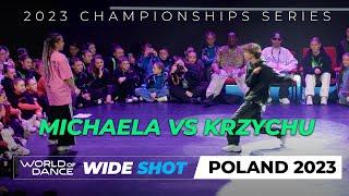 Michaela VS Krzychu | 1vs1 Hip-hop Battle Under 14 | World of Dance Poland 2023 | #WODPL23