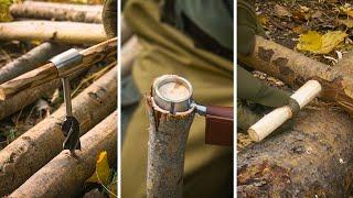 GREAT BUSHCRAFT DIY out of wood in the wilderness