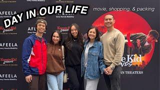 A DAY IN OUR LIFE: movie screening, shopping, & packing | The Laeno Family