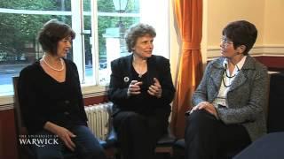 Prof. Maxine Berg, Patricia Hudson and Kristine Bruland