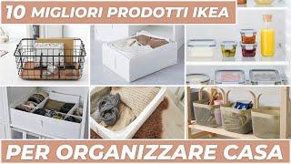 10 MIGLIORI PRODOTTI IKEA per ORGANIZZARE CASA - IDEE IKEA per RISPARMIARE SPAZIO