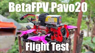 BetaFPV Pavo20 in Freestyle Frame // Flight Test // It survived a bad crash