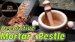 Woodturning - Decorative Mortar and Pestle