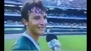 Craque Neto defendendo o Palmeiras contra o Corinthians