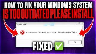 Roblox Error KB4534310: How to Fix Your Windows 7 System is Too Outdated