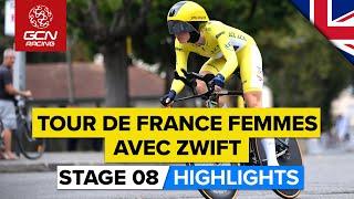 The Race Concludes With A Thrilling TT! | Tour De France Femmes Avec Zwift 2023 Highlights - Stage 8