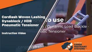 How to Use Cordlash Lashing with Pneumatic Tensioner Cargo Restraint Systems Pty Ltd