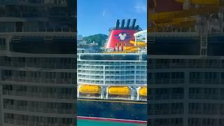 Disney Treasure Sailing From St Thomas ️ #cruiseship #disneycruiseline #disney