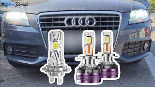 Audi A4 B8 Headlight Low and High Beam Bulbs Replacement ‍ - Halogen to Led Upgrade - Aliexpress